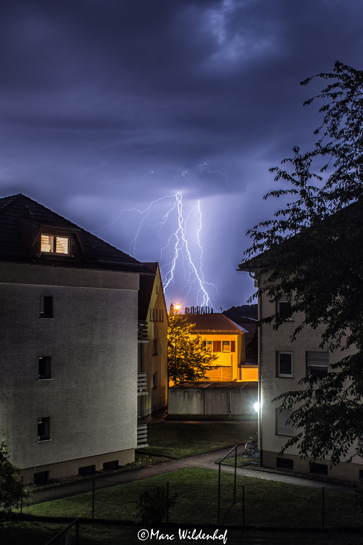 Gewitter im Ort