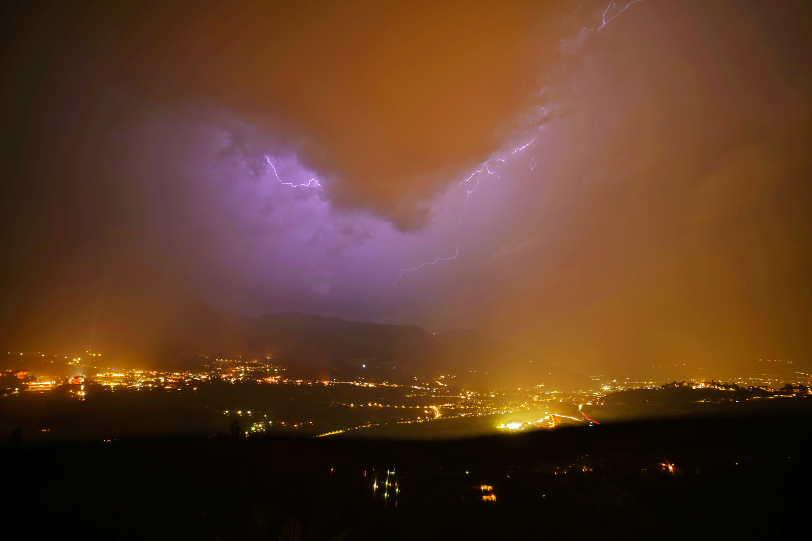 Gewitter im Passeiertal bei Meran