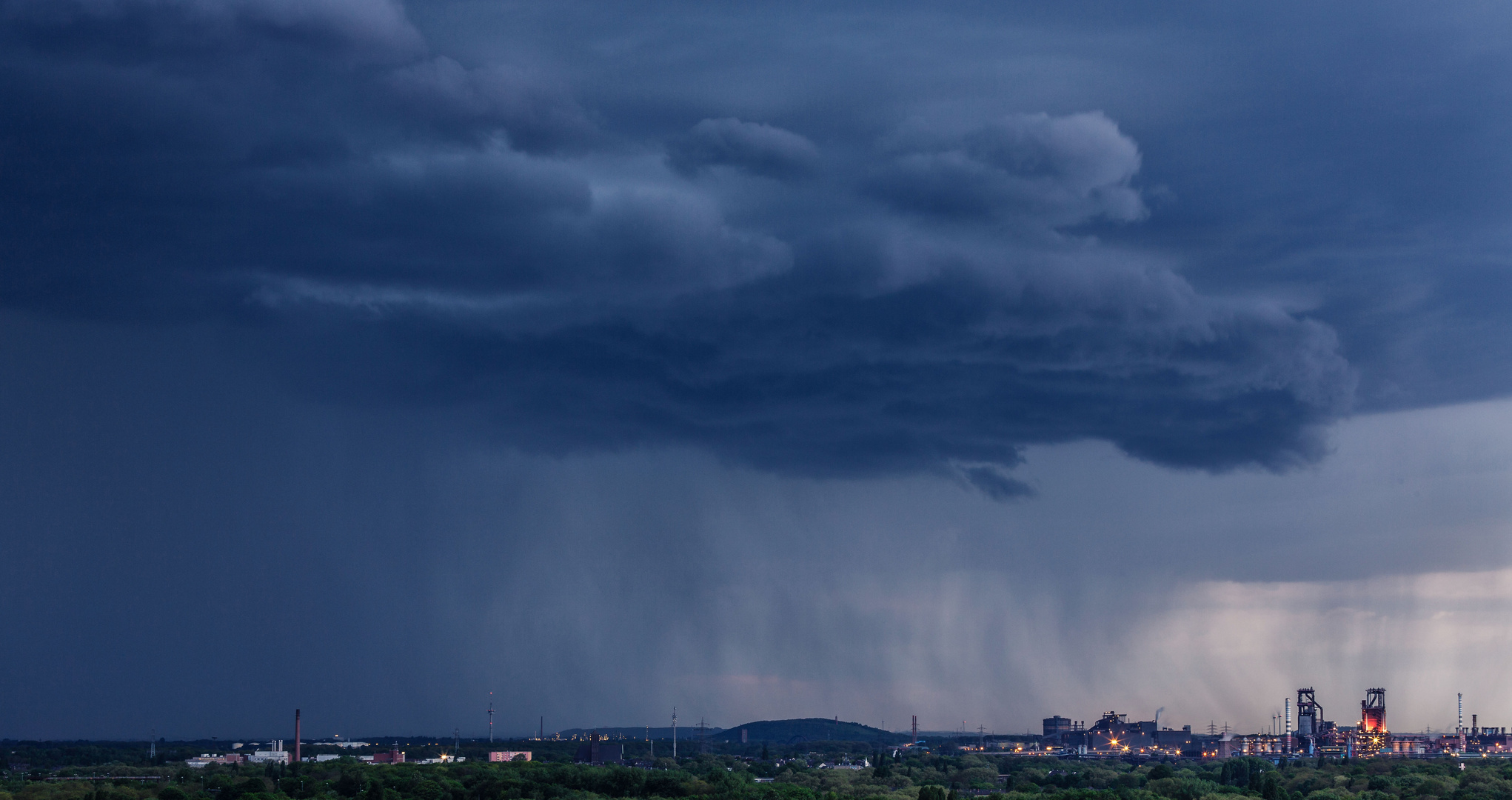 Gewitter im Ruhrgebiet, Duisburg