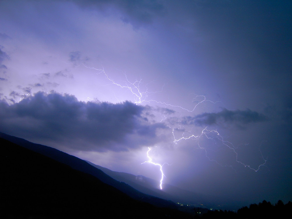 Gewitter in den Alpen