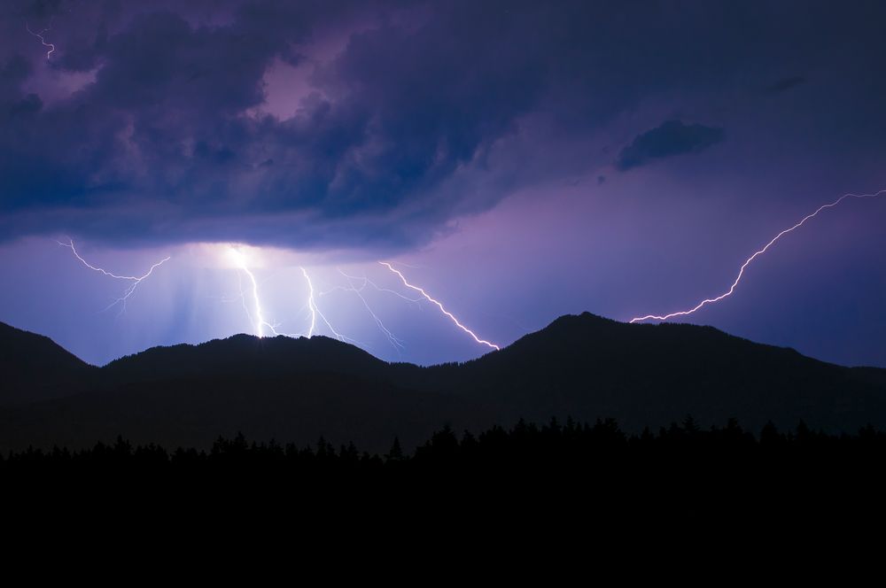 Gewitter in den Alpen