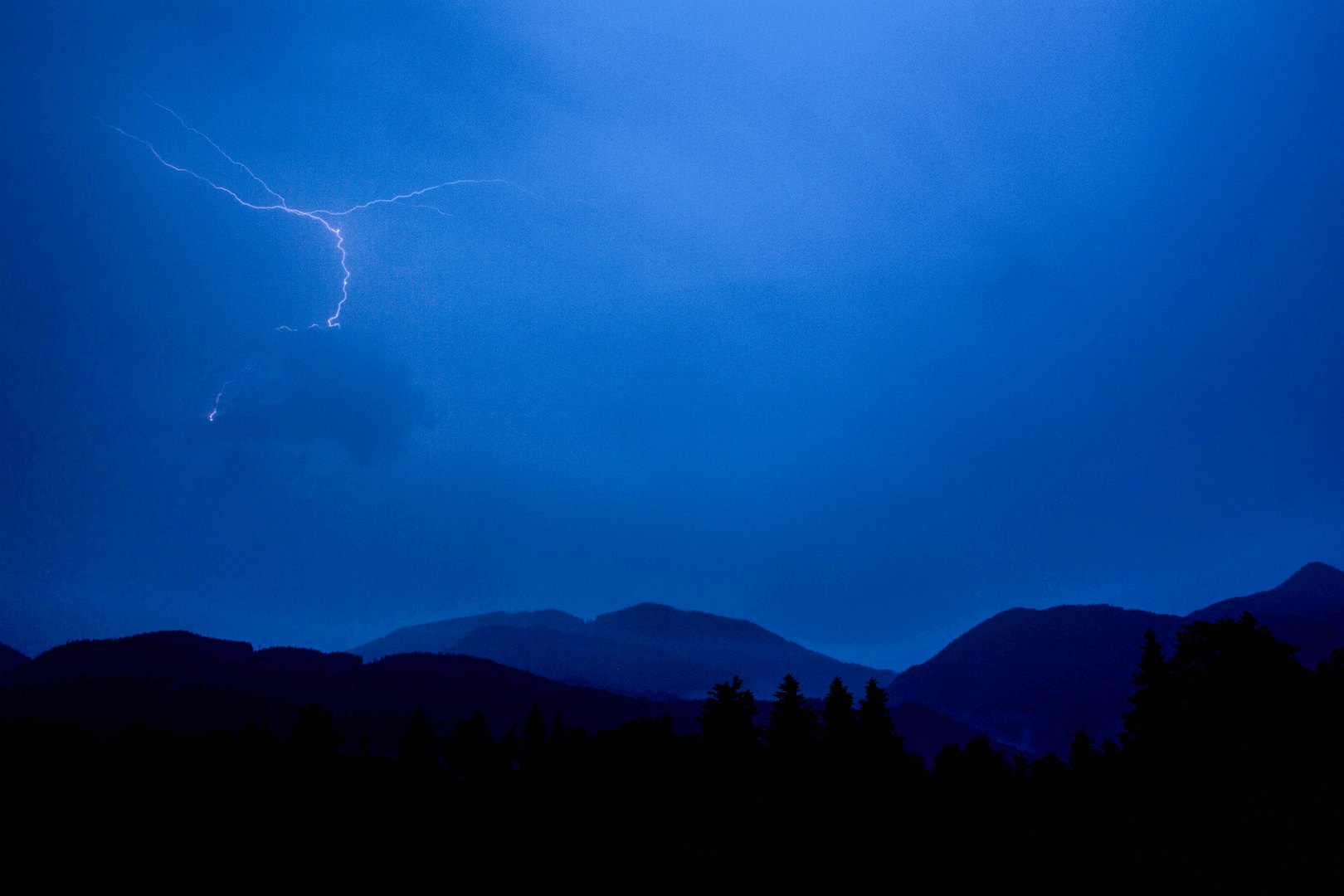 Gewitter in den Bergen