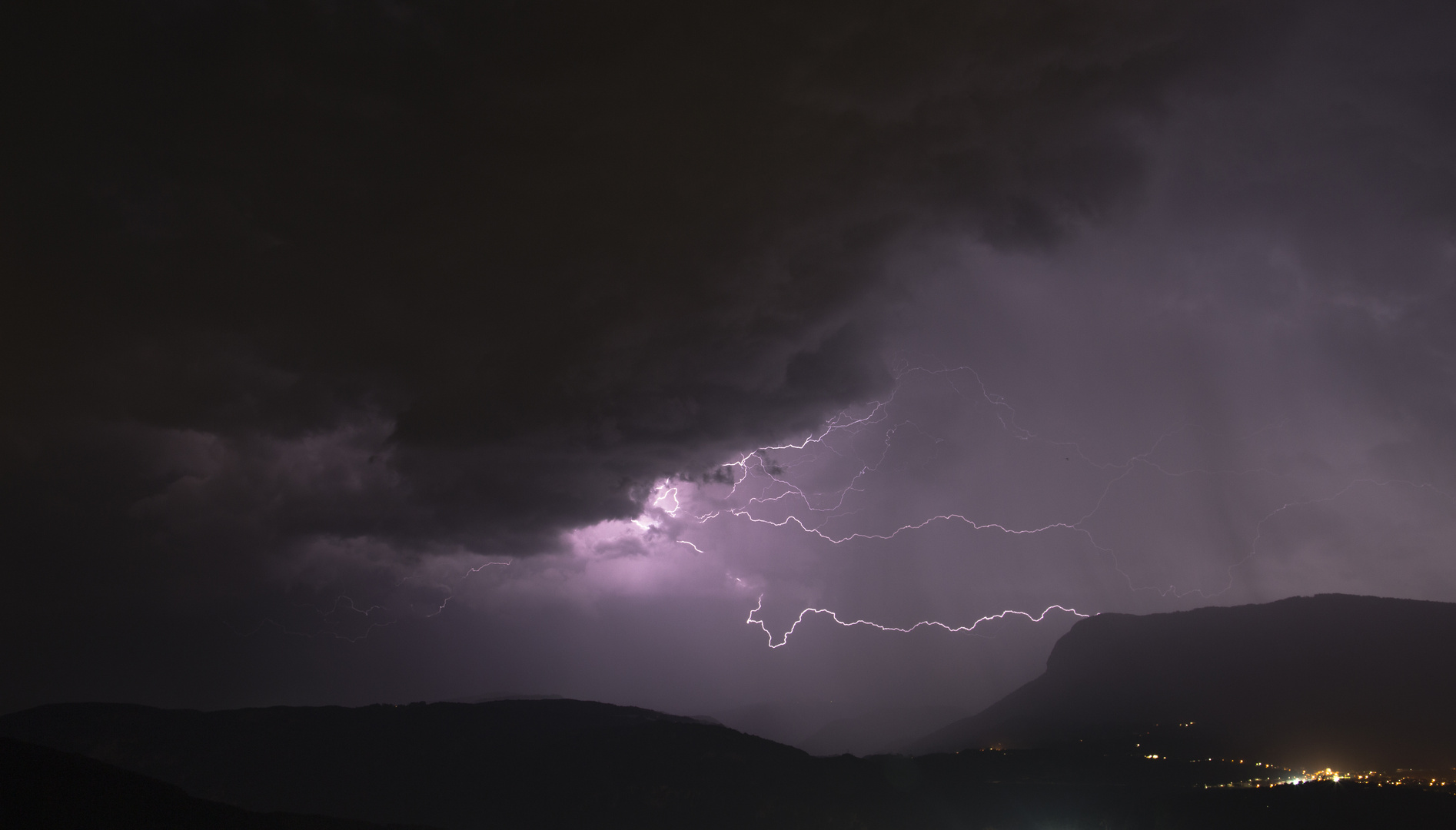 Gewitter in den Dolomiten