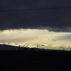 Gewitter in der Ferne - Zusammenbrechen des Föhns