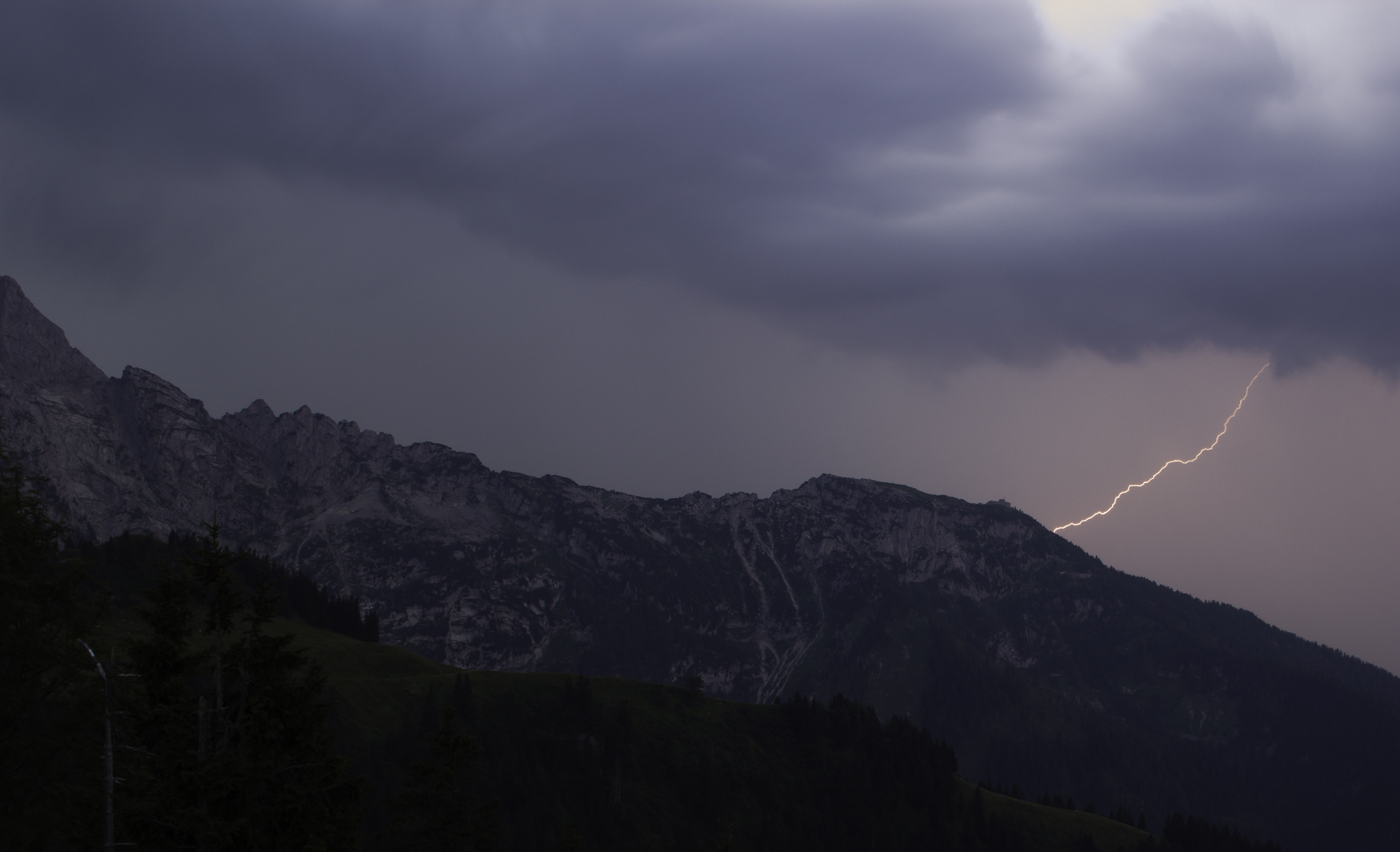 Gewitter in die Berge 