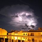 Gewitter in einer Wolke