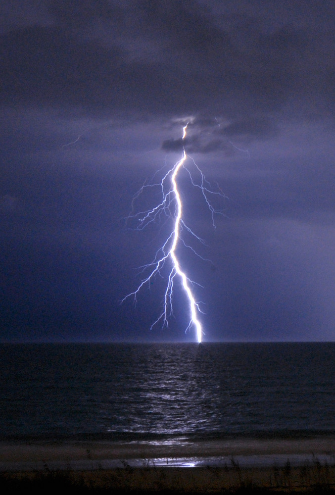 Gewitter in Florida überm Atlantik