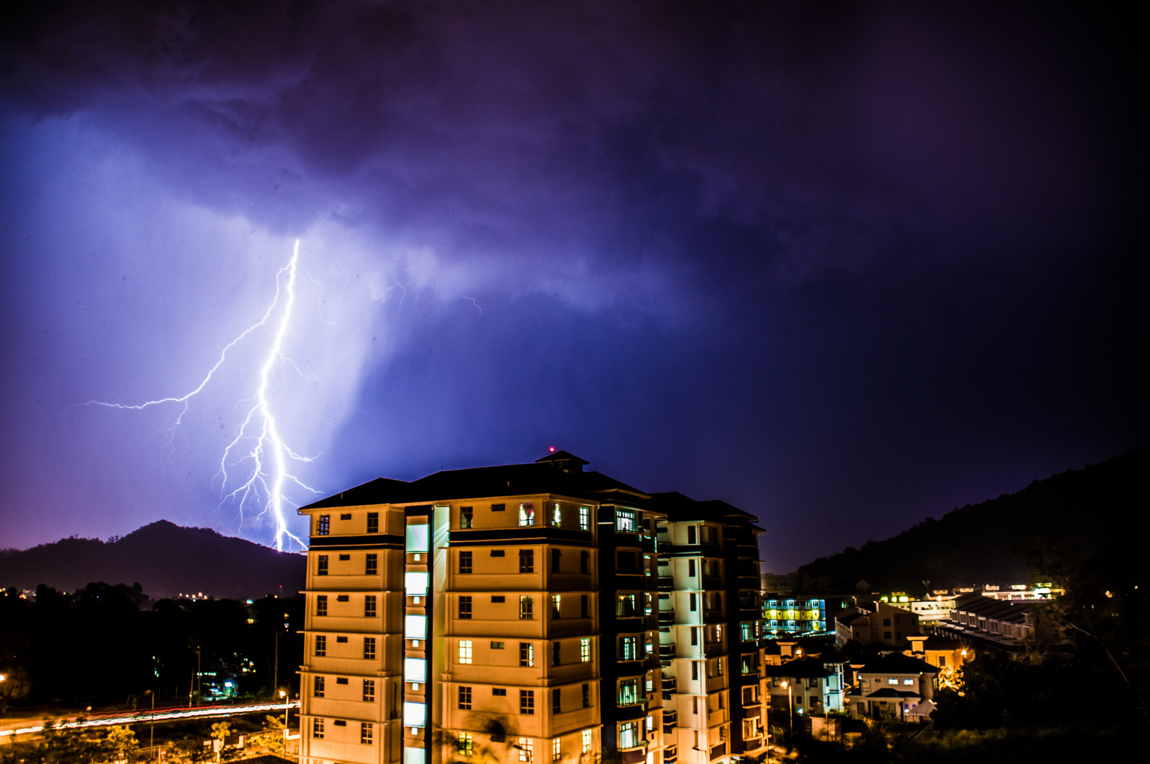 Gewitter in Kuantan