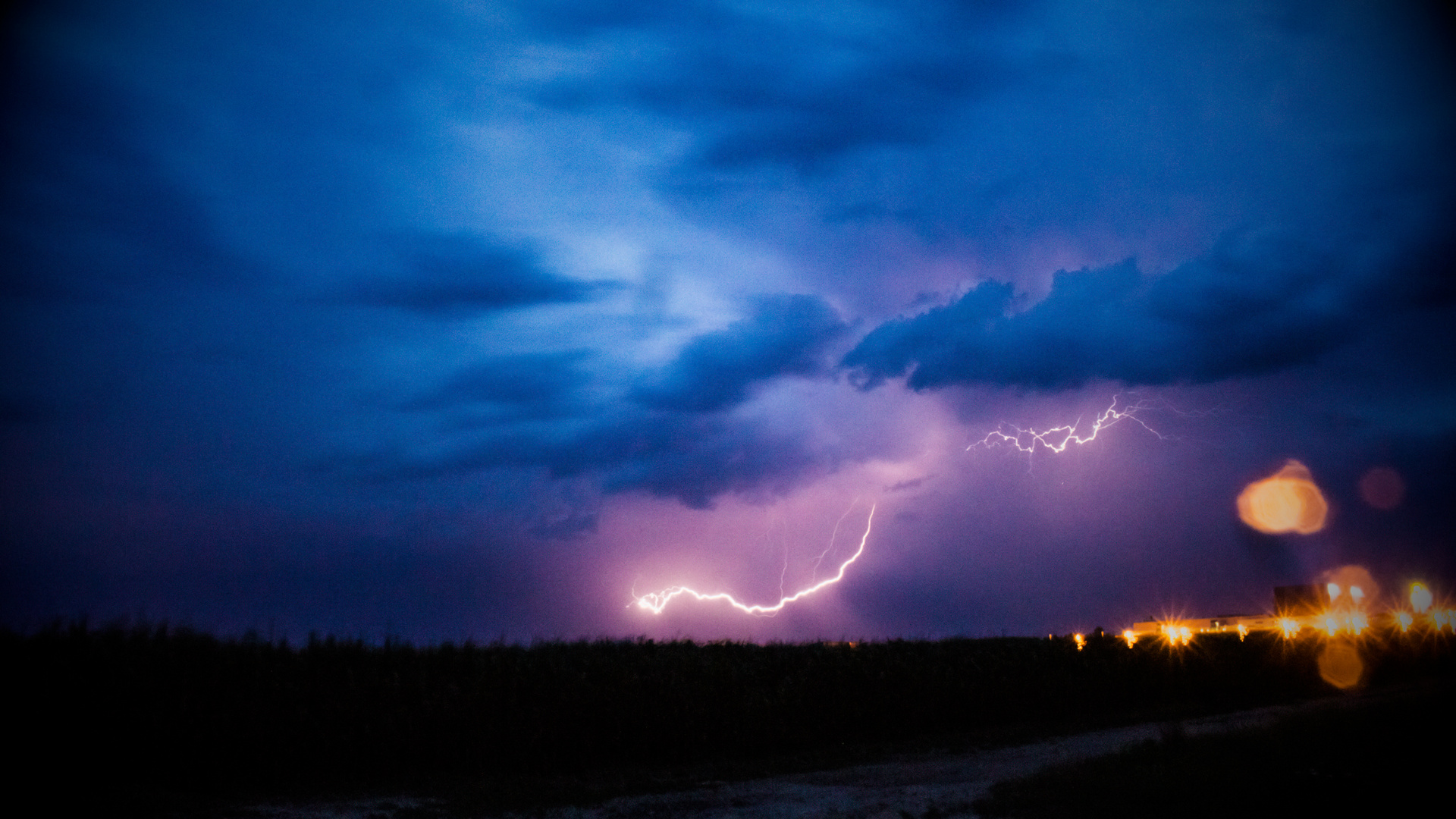 Gewitter in Langenselbold, Hessen