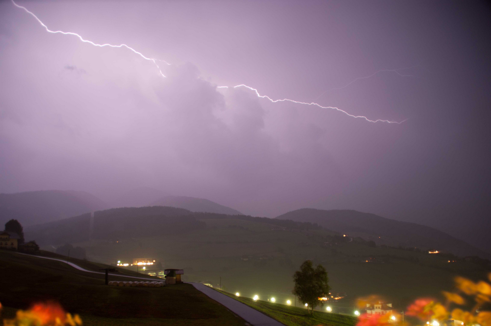 Gewitter in Meransen / Südtirol