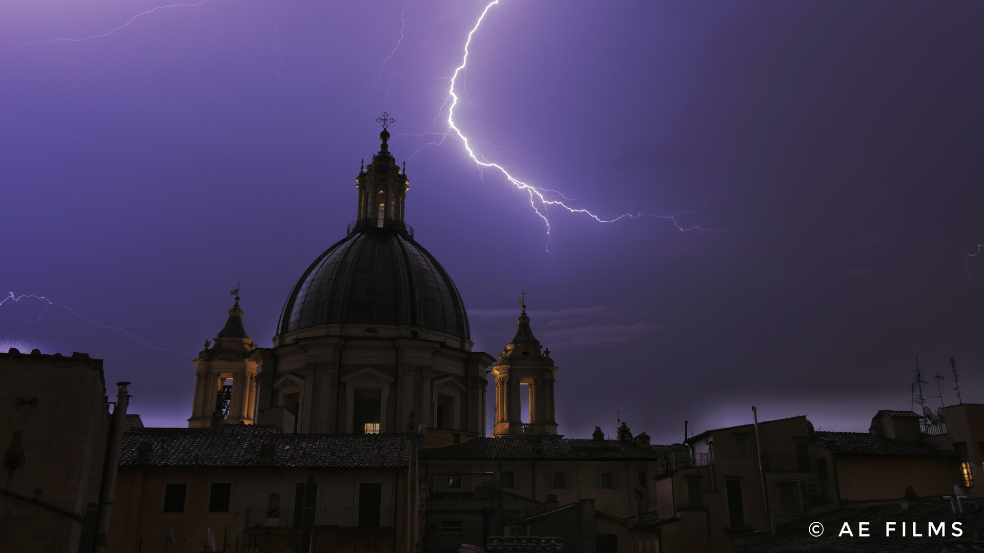 Gewitter in Rom / Piazza Navona