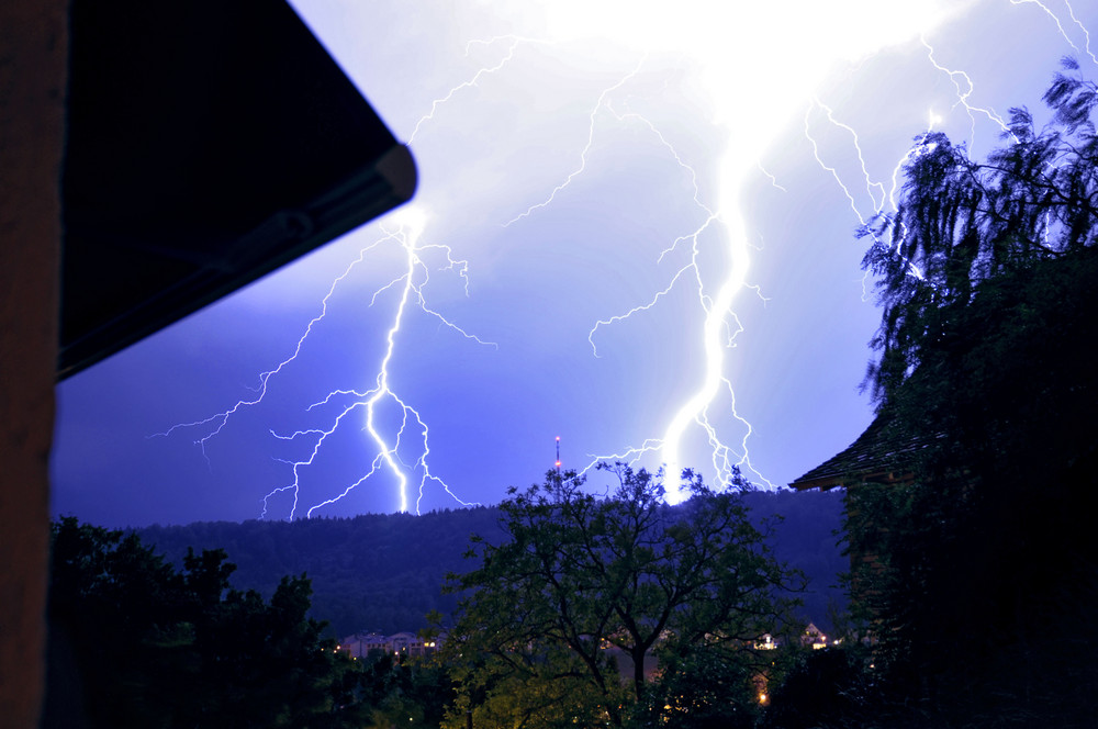 Gewitter in Schaffhausen (CH) am 14.07.2009