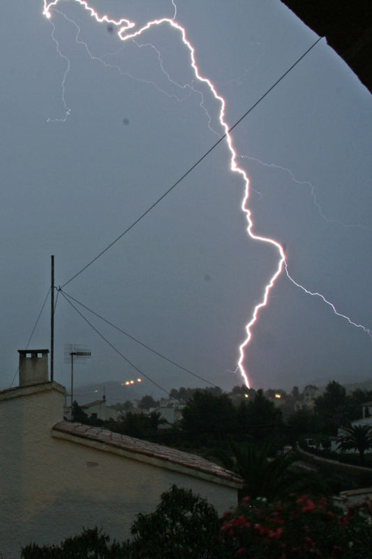 Gewitter in Spanien