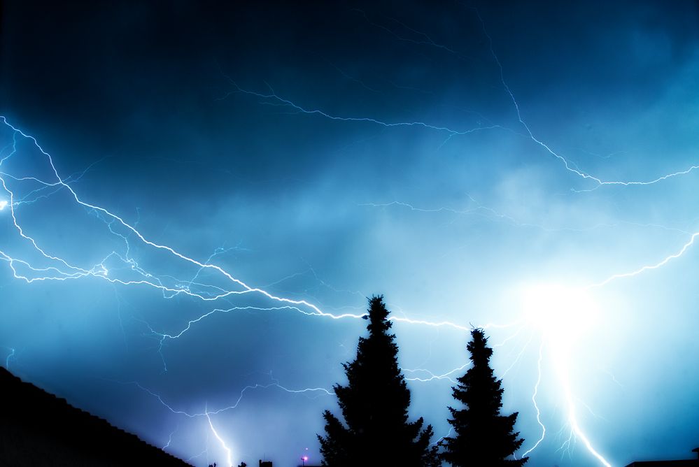 Gewitter Kornwestheim Foto & Bild wetter, wolken, nacht Bilder auf