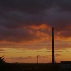 Gewitter kurz vor Sonnenuntergang