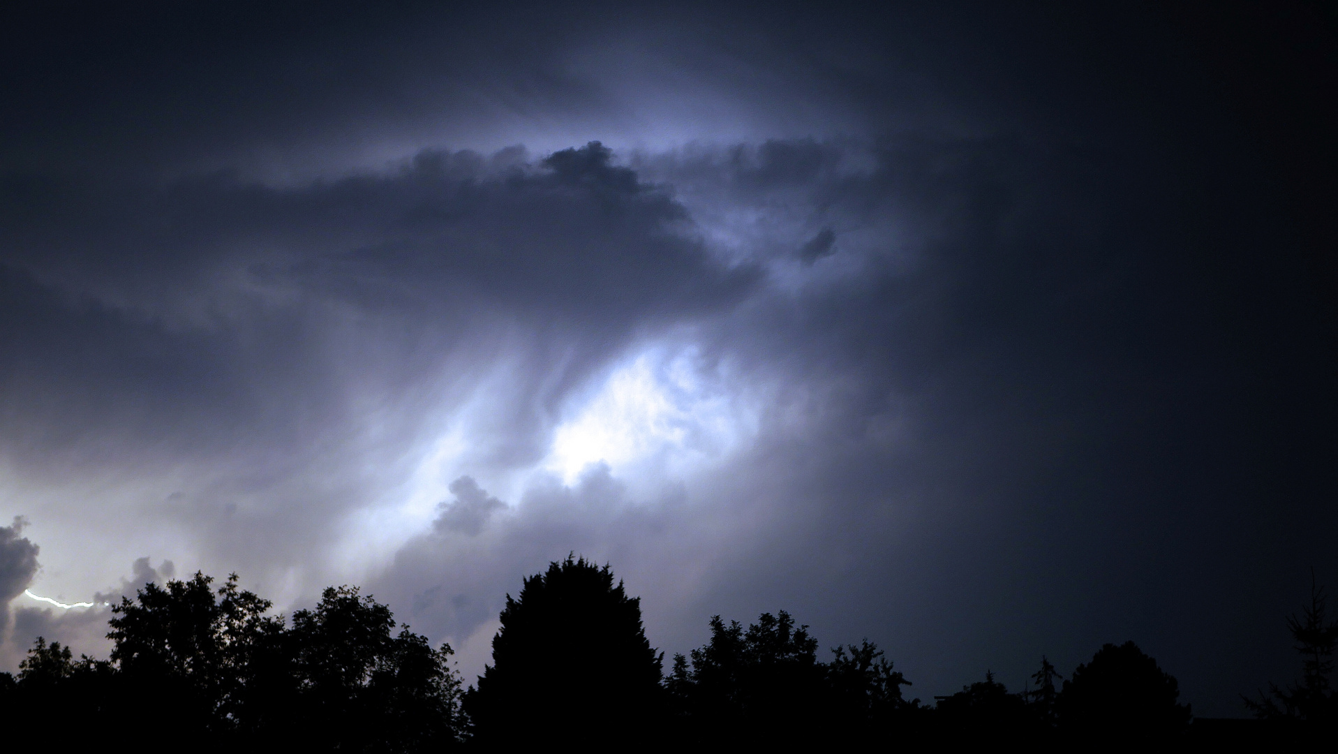 Gewitter mit Blitz