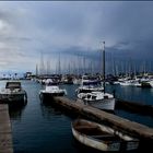 Gewitter nähert sich auf Port Alcudia