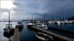 Gewitter nähert sich auf Port Alcudia