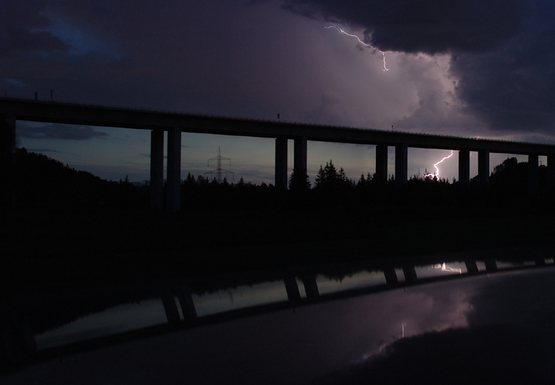 Gewitter nahe der Rottachbrücke