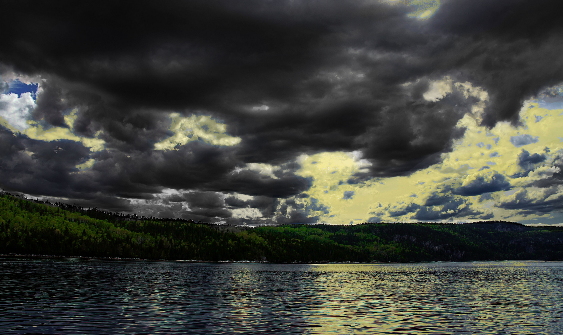 Gewitter Stimmung in Canada