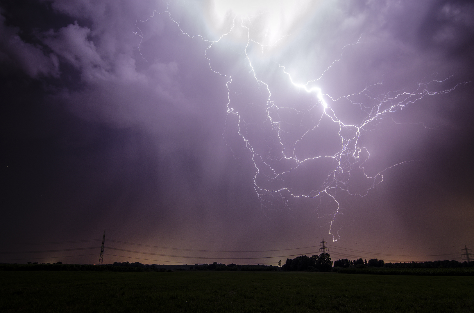 Gewitter südlich von Ulm am 27.07.2012