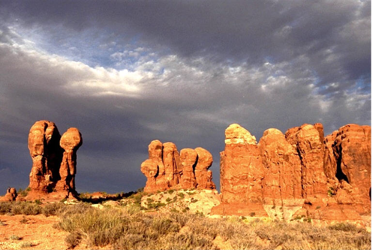 Gewitter über Arches