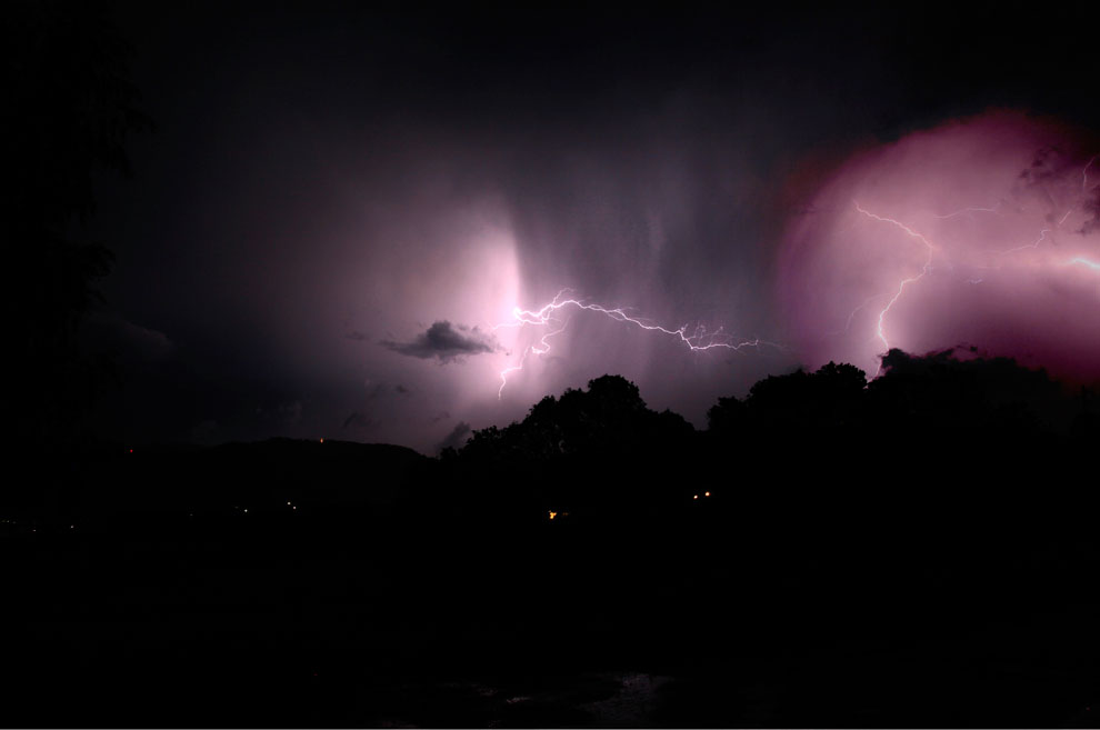 Gewitter über Bad Lauterberg....