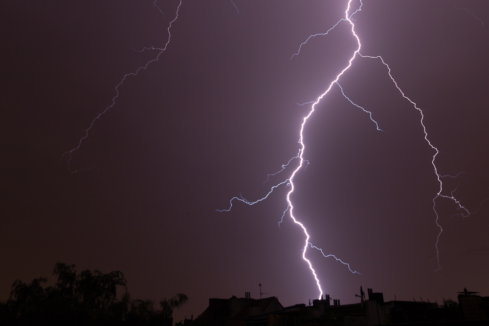 Gewitter über Bremen