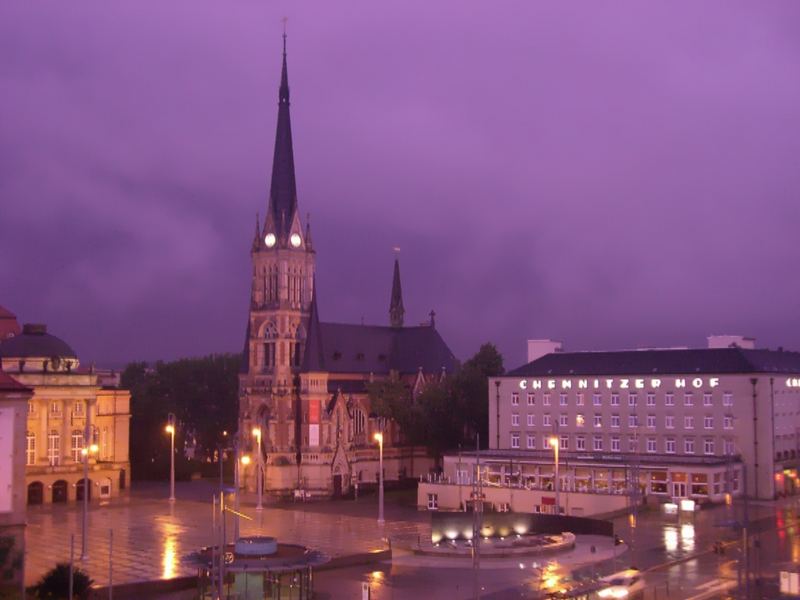 Gewitter über Chemnitz