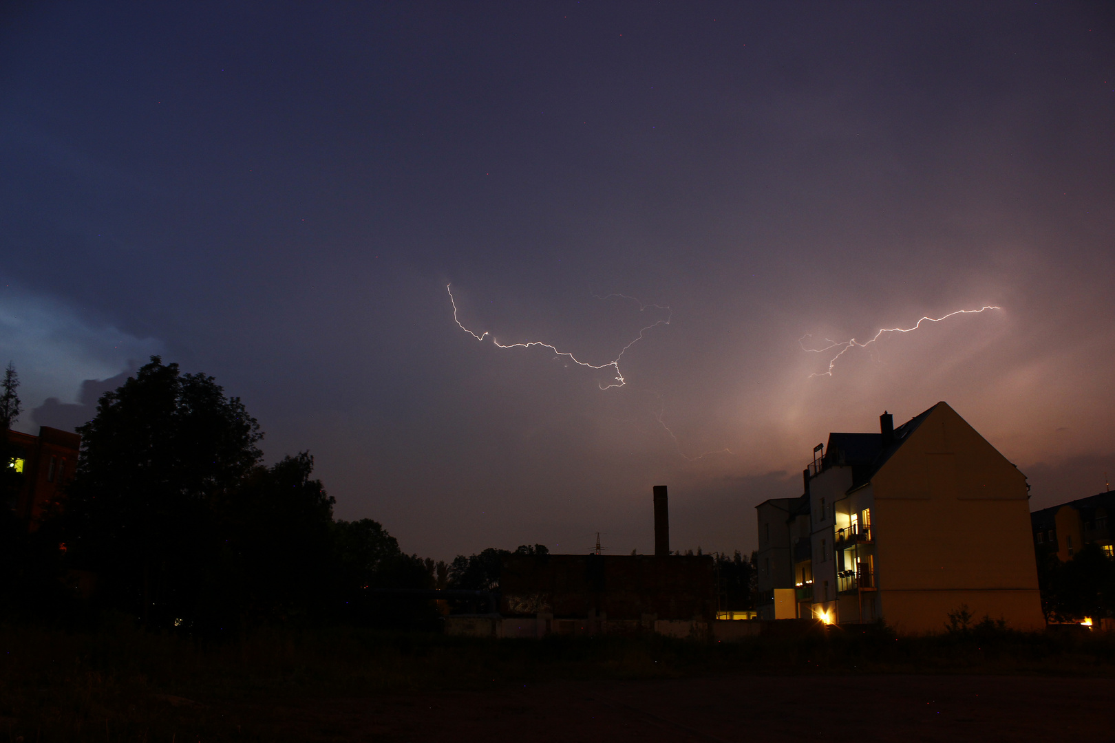 Gewitter über Chemnitz