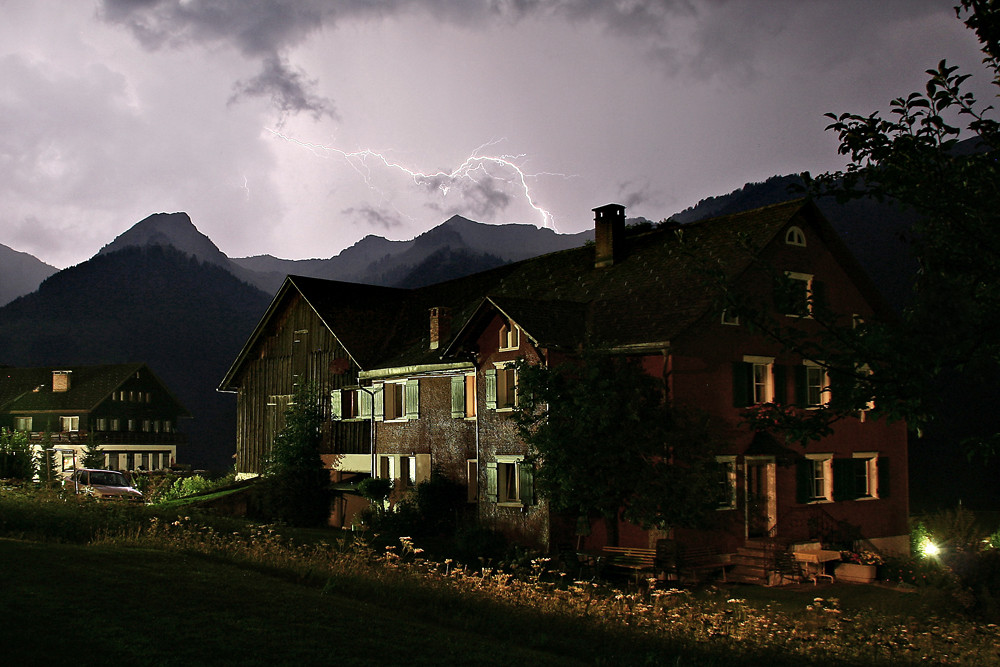 Gewitter über Damüls