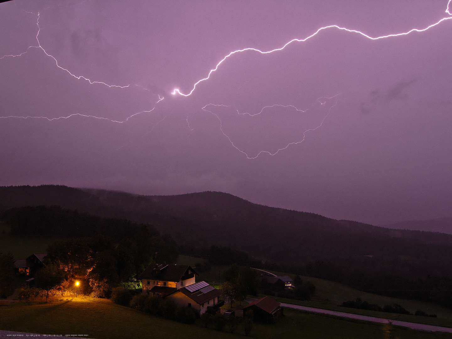 Gewitter über dem bayrischen Wald