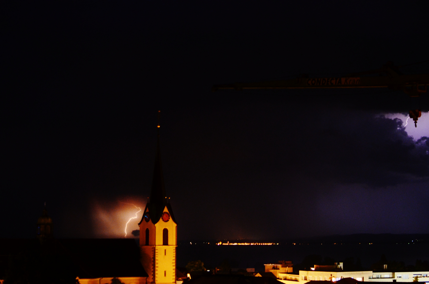 Gewitter über dem Bodensee