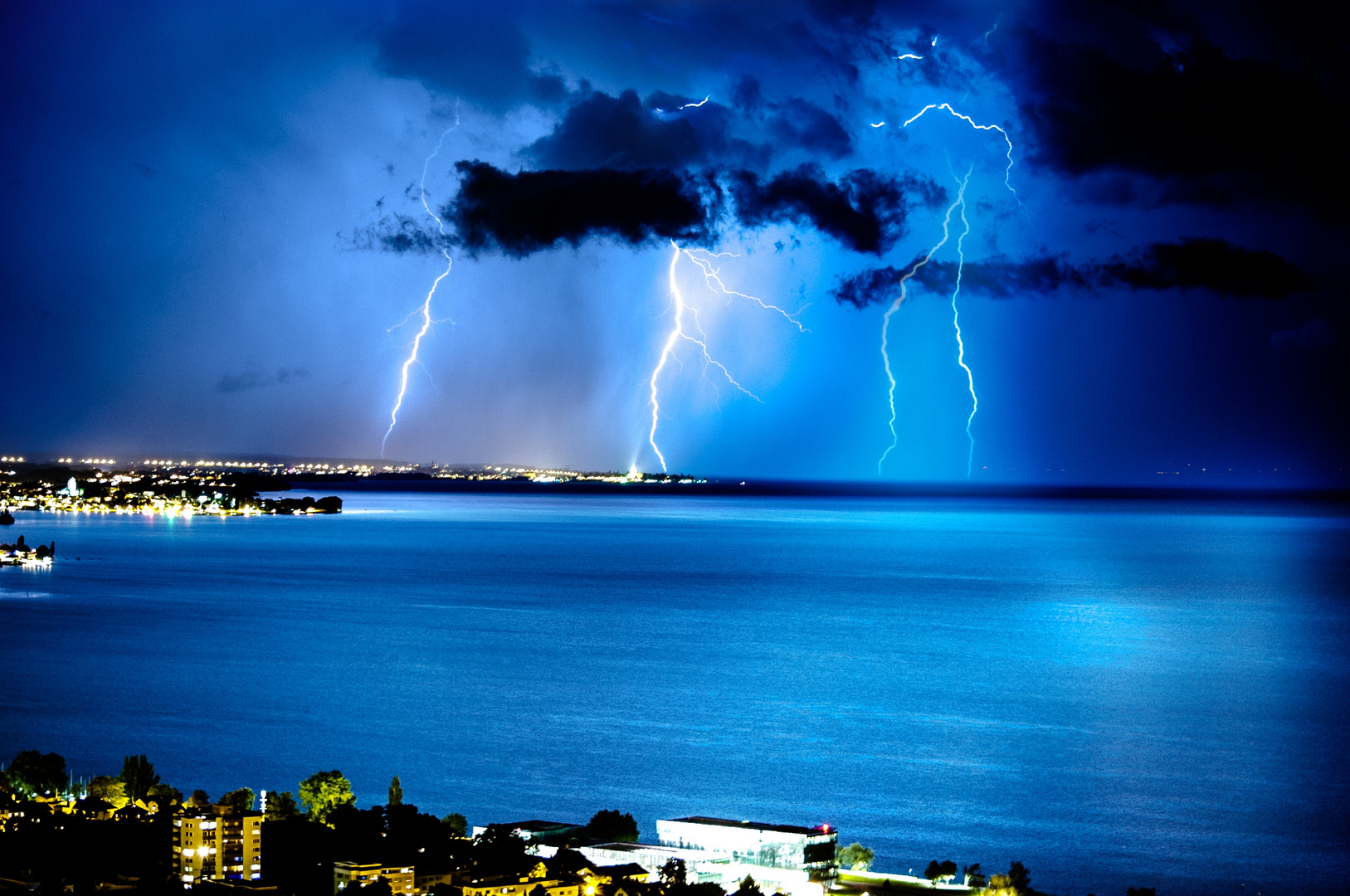 Gewitter über dem Bodensee