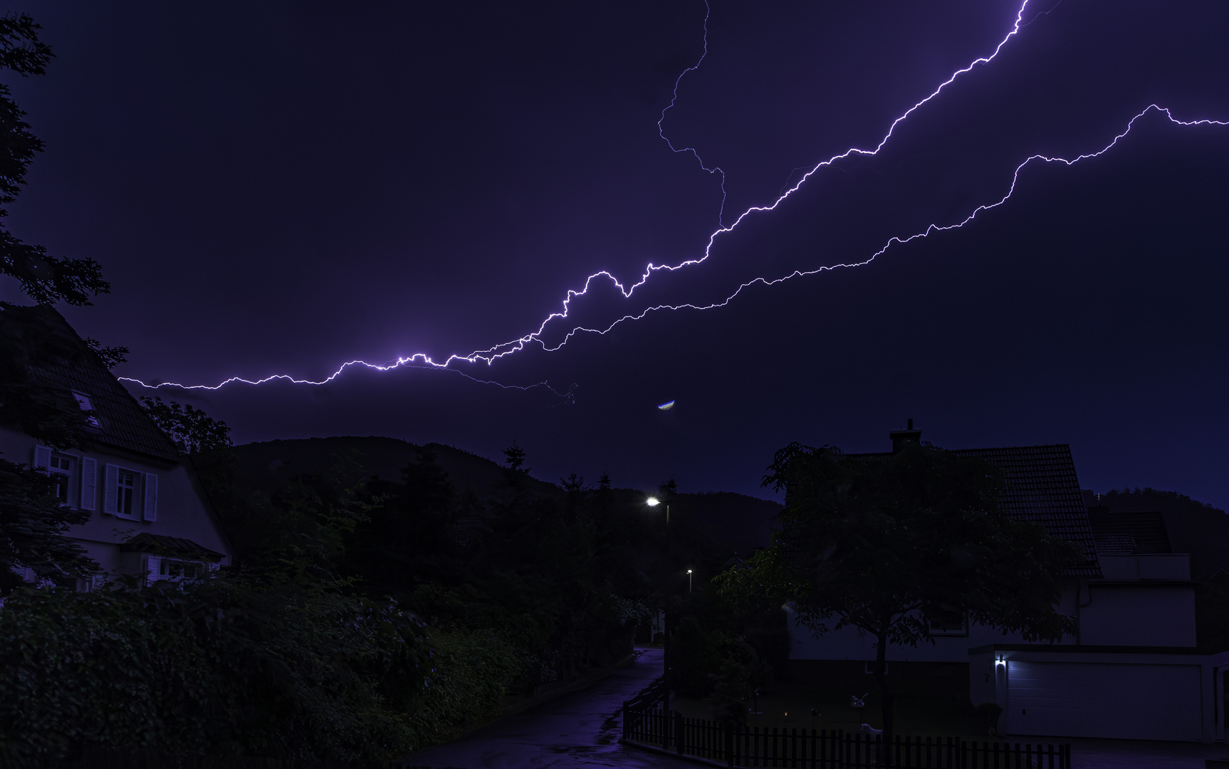 Gewitter über dem Burgberg