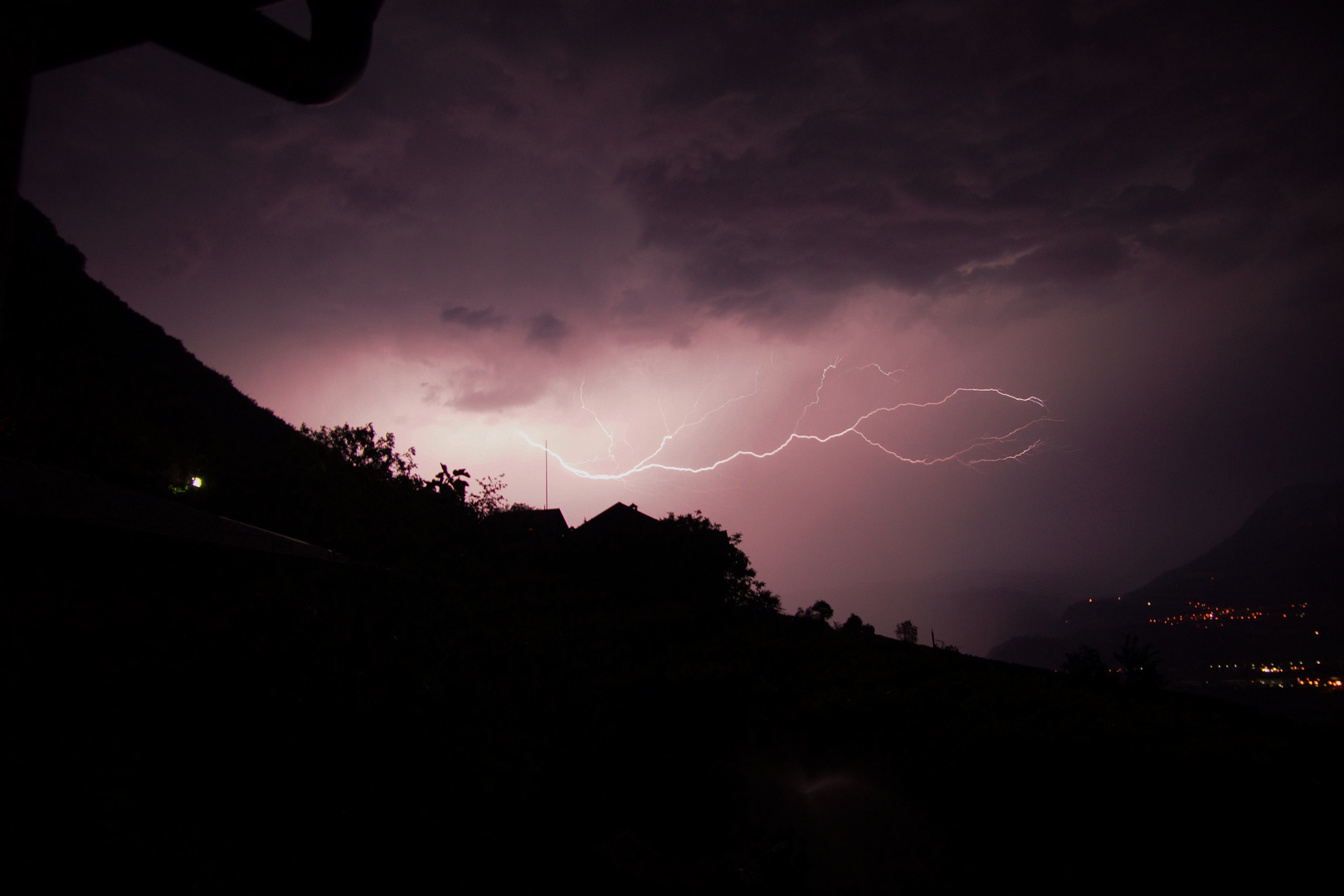 Gewitter über dem Etschtal