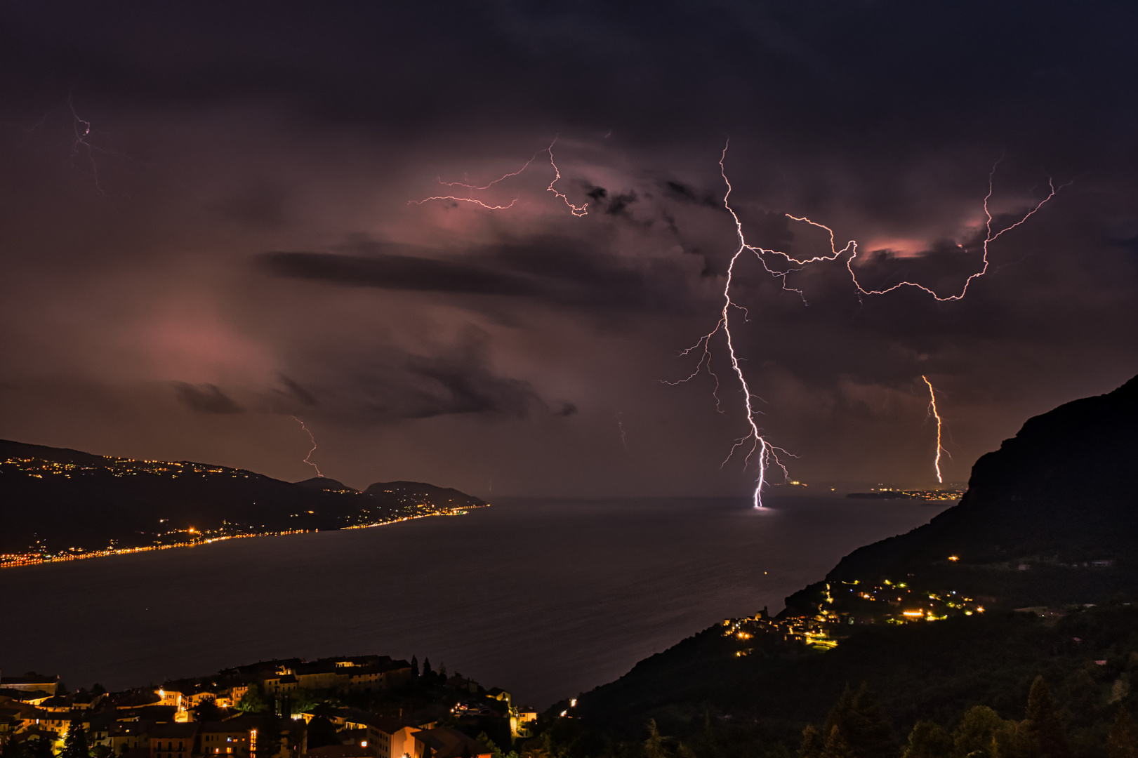 Gewitter über dem Gardasee