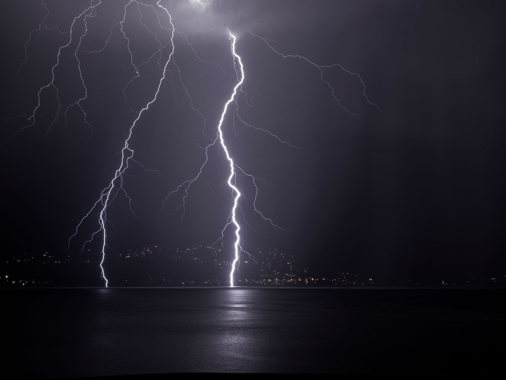 Gewitter über dem Lago Maggiore