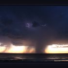 Gewitter über dem Meer, Broome, WA