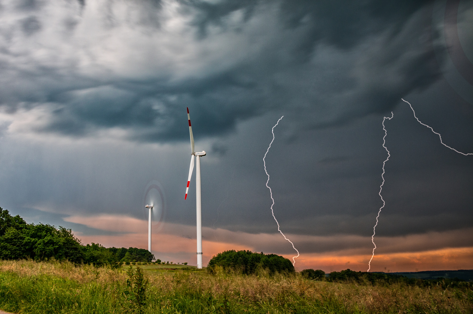 Gewitter über dem St. Wendeler Land.