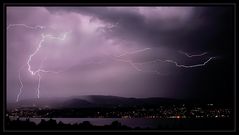Gewitter über dem Zürichsee