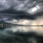 Gewitter über dem Zürichsee - II