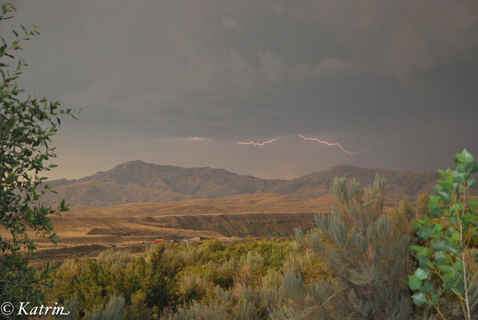 Gewitter über den Absaroka Mountains