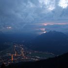 Gewitter über den Alpen