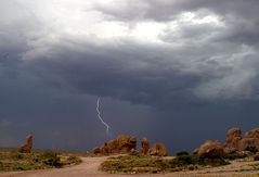 Gewitter über der City of Rocks