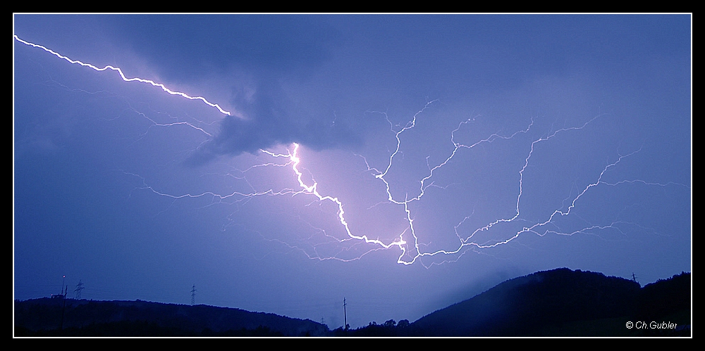 Gewitter über der Frohburg