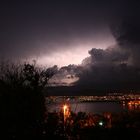 Gewitter über der kroatischen Insel Krk