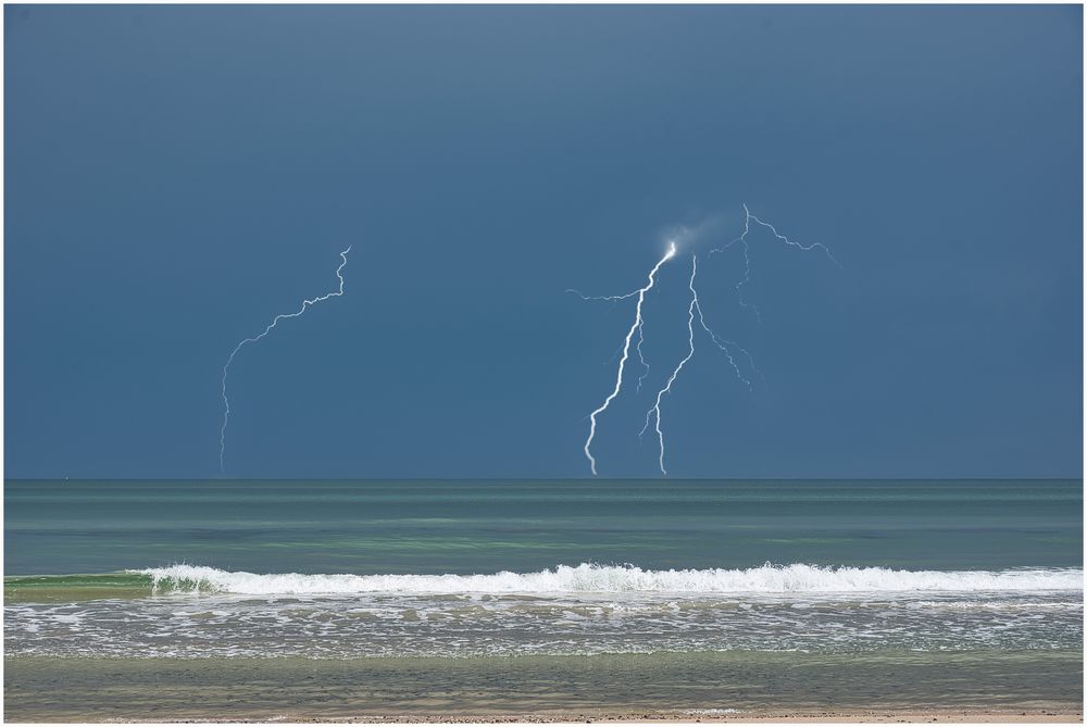 Gewitter über der Nordsee