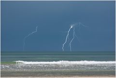 Gewitter über der Nordsee