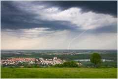 Gewitter über der Rheinebene